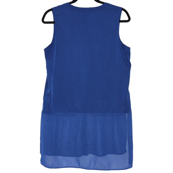 Banana Republic Blue Sleeveless Blouse Size Small - Picture 4 of 4